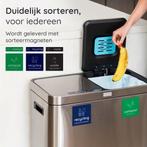 2dekans | Deleca Recycle Prullenbak met 2 Vakken - 60 Liter, Huis en Inrichting, Ophalen of Verzenden, Zo goed als nieuw