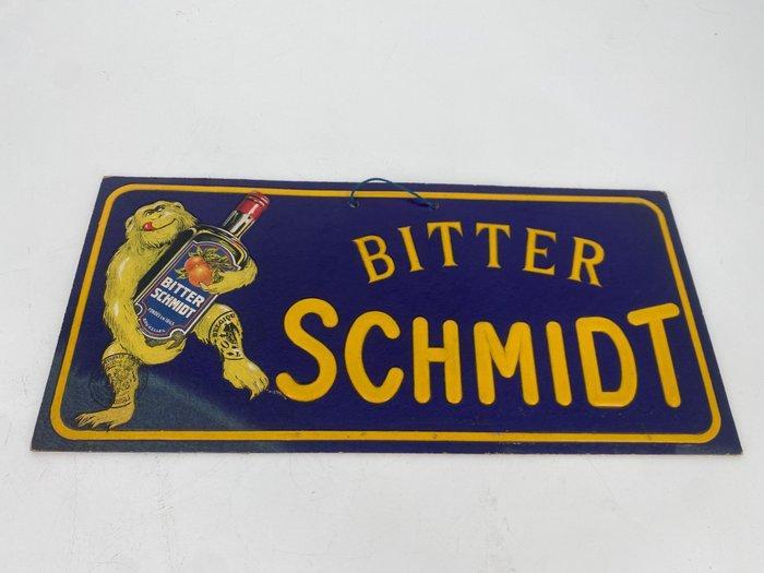 Bitter Schmidt -aperitief - Reclamebord - karton, Antiek en Kunst, Antiek | Wandborden en Tegels