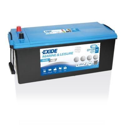 Exide Dual AGM accu | EP1500 | 12V 180Ah, Auto-onderdelen, Accu's en Toebehoren, Ophalen of Verzenden
