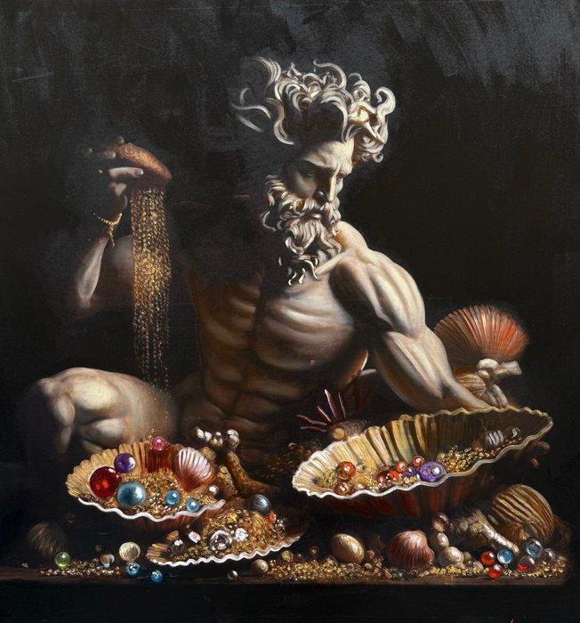 Antonio Sciacca (1957) - Composizione classica - XL format, Antiek en Kunst, Kunst | Schilderijen | Klassiek