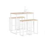 2dekans | SoBuy Bartafel + 4 Krukken - Modern - max. 120 kg, Huis en Inrichting, Tafels | Eettafels, Ophalen of Verzenden, Zo goed als nieuw