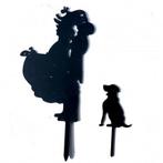 Houten bord honden bot Daddy Asked and Mommy said Yes, Verzenden, Nieuw, Versiering, Geboorte of Huwelijk