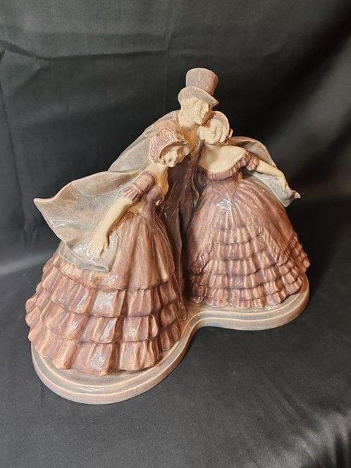 Fanny rozet - Beeld, La bonne compagnie - 30 cm - Keramiek -, Antiek en Kunst, Antiek | Glas en Kristal