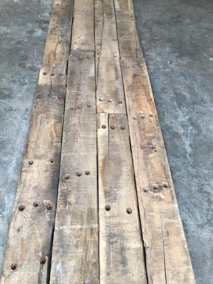 Stoer! gebruikt hout Havenplanken in oud grenen of hardhout, Doe-het-zelf en Verbouw, Hout en Planken, Grenen, Minder dan 200 cm