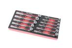 TM 11 delige Pijpsleutelset in foam carbon look inlay, Auto diversen, Autogereedschap, Verzenden, Nieuw