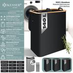 Wasmand 3 vakken - Met deksel - 140 Liter - Zwart - KESSER®, Huis en Inrichting, Verzenden, Nieuw