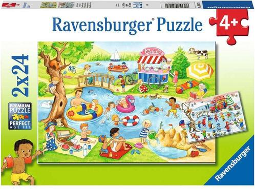 Plezier aan het Meer Puzzel (2x24 stukjes) | Ravensburger -, Kinderen en Baby's, Speelgoed | Kinderpuzzels, Nieuw, Verzenden