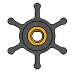 Impeller Yanmar: 14242-050 Oberdorfer: 6617, Watersport en Boten, Ophalen of Verzenden, Nieuw, Motor en Techniek, Zeilboot of Motorboot