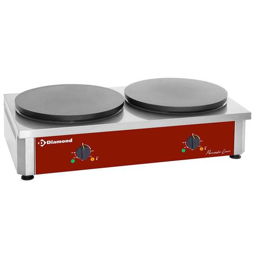 Diamond Dubbele Pannenkoekplaat | 2x 230v | Ø 400mm Geëmaill, Zakelijke goederen, Horeca | Keukenapparatuur, Nieuw in verpakking
