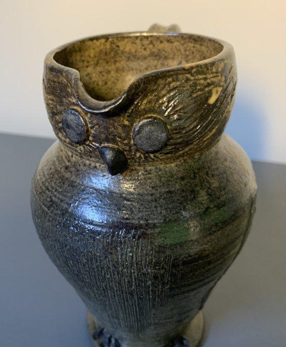 kunstenaar Paul Van Gompel - vorm van een uil - gesigneerd -, Antiek en Kunst, Curiosa en Brocante