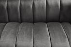 Sofa NOBLESSE 165cm 2-seater velvet grey - 45050, Huis en Inrichting, Banken | Bankstellen, Ophalen of Verzenden, Nieuw
