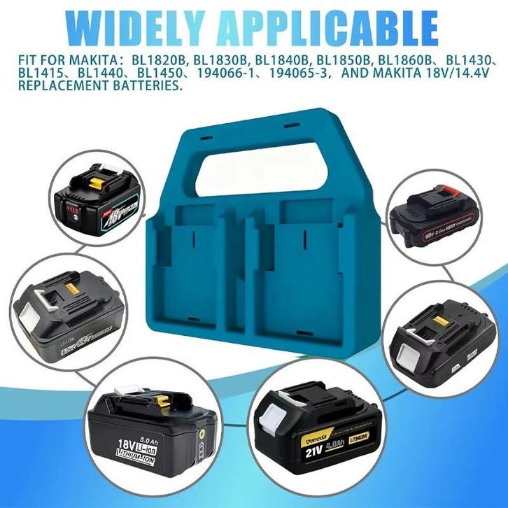 Accu Houder Rek opbergrek transportrek voor 4 Makita accus, Doe-het-zelf en Verbouw, Gereedschap | Handgereedschap, Nieuw, Verzenden