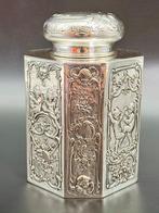 Theekistje / doosje - .925 zilver - Zilveren theedoos, Hanau