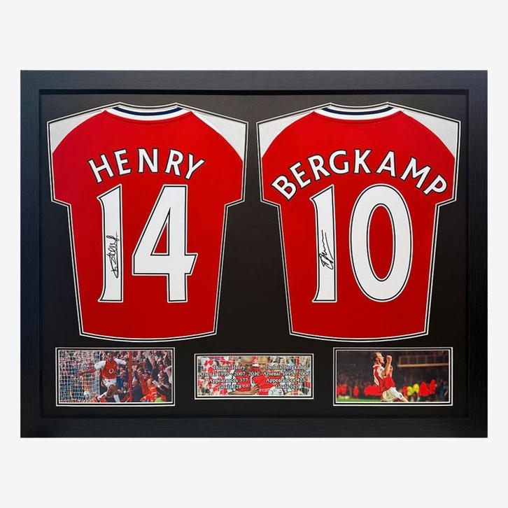 Thierry Henry & Dennis Bergkamp Signed Arsenal Football, Verzamelen, Sportartikelen en Voetbal, Ophalen of Verzenden