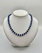 Halsketting - 18 karaat Witgoud - Tanzanieten en diamanten, Sieraden, Tassen en Uiterlijk, Kettingen, Nieuw