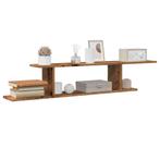 vidaXL Tv-wandschap 125x18x23 cm bewerkt hout oud, Huis en Inrichting, Woonaccessoires | Wandplanken en Boekenplanken, Verzenden
