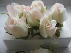 Roosjes 5-6cm. zijde best quality champagne-roze 2tone 10 st, Ophalen of Verzenden, Nieuw