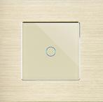 TOUCH SCHAKELAAR | ALUMINIUM | GOUD | AAN/UIT | WIFI + RF, Ophalen of Verzenden, Nieuw