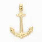 Zonder Minimumprijs - Hanger - 14 karaat Geel goud - Anker, Sieraden, Tassen en Uiterlijk, Antieke sieraden
