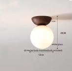 LED Plafondlamp Glas en IJzer – Modern Nordic Design, Huis en Inrichting, Verzenden, Nieuw