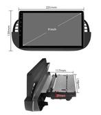 Fiat 500 2007-2015 9inch android 15 navigatie apple carplay, Auto diversen, Autonavigatie, Ophalen of Verzenden, Nieuw