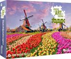 Legpuzzel Hollandse molens en tulpenveld (1000 stukjes), Verzenden, Nieuw