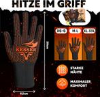 Ovenwanten - Ovenhandschoenen - Zwart - XXL - KESSER®, Verzenden, Zo goed als nieuw