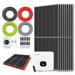 Zonnepanelen pakket voor schuindak - 4.5 kW - 8x 560wp, Ophalen of Verzenden, Nieuw