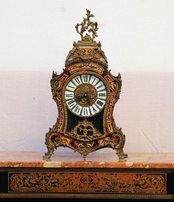 Pendule - Geïnspireerd door de antieke stijl Messing, Hout -, Antiek en Kunst, Antiek | Klokken