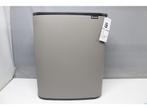 Brabantia Bo Touch Bin Hi Prullenbak - 60 liter - Mineral, Verzenden, Zo goed als nieuw