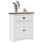 vidaXL Gangkast BODO 80x35x90 cm wit en bruin, Verzenden, Nieuw