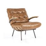 Fauteuil Bastiaan - Cognac Java Leder - 97622 - fauteuils, Nieuw, Leer