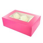 Culpitt Cupcake Doosje 6/12 Roze (tray-venster) 20st., Hobby en Vrije tijd, Taarten en Cupcakes maken, Verzenden, Nieuw