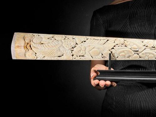GEEN MINIMUMVERKOOPPRIJS - Extra groot gesneden, Antiek en Kunst, Kunst | Designobjecten