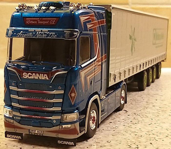 Tekno 1:50 - Model vrachtwagen - SCANIA S580 - trekker met, Hobby en Vrije tijd, Modelauto's | 1:5 tot 1:12
