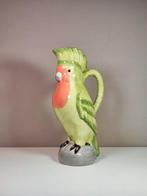 Kan - Keramiek - Met de hand geschilderde papegaai