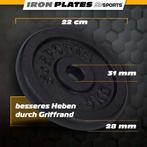 ScSPORTS Halterschijven set 27,5 kg Gietijzer - 30 mm, Verzenden, Nieuw