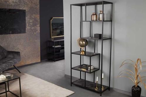 Moderne boekenkast SLIM LINE 185cm antraciet zwart marmer, Huis en Inrichting, Kasten | Overige, Ophalen of Verzenden