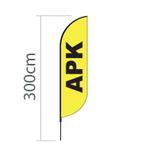 Proflag Beachflag Convex S-60 x 240 cm - APK (Vlaggen), Diversen, Ophalen of Verzenden, Nieuw