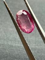 1 pcs Roze Saffier - 0.89 ct - Antwerp Laboratory for, Sieraden, Tassen en Uiterlijk, Edelstenen, Nieuw