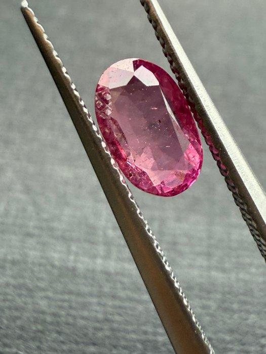 1 pcs Roze Saffier - 0.89 ct - Antwerp Laboratory for, Sieraden, Tassen en Uiterlijk, Edelstenen