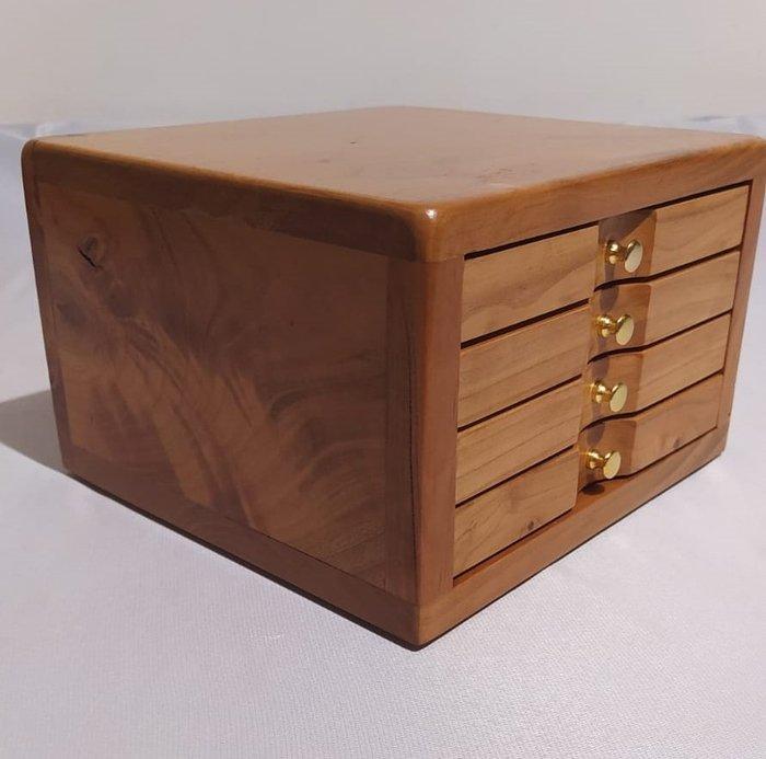 Bureauset - pen cabinet wood - Hout (Kers), Verzamelen, Pennenverzamelingen