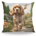 Kussen - Huisdier Portret - Cocker Spaniel 1 - 40 cm, Verzenden, Nieuw