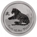 Lunar II - Year of the Tiger 1 kg 2010 (37.691 oplage), Verzenden, Losse munt, Zilver