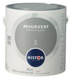 Histor Perfect Finish Muurverf Mat - Tin 6928 - 2,5 Liter, Doe-het-zelf en Verbouw, Verf, Beits en Lak, Overige kleuren, Nieuw