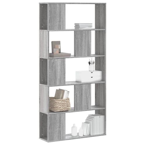 vidaXL Boekenkast 5-laags 80,5x23,5x162,5 cm bewerkt hout, Huis en Inrichting, Kasten | Boekenkasten, Nieuw, Overige houtsoorten
