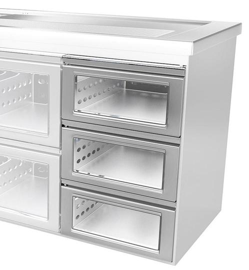 GGM Gastro | Ladeblok - Glas - bestaande uit: 1/3, 1/3 & 1/3, Huis en Inrichting, Keuken | Servies, Effen, Overige materialen
