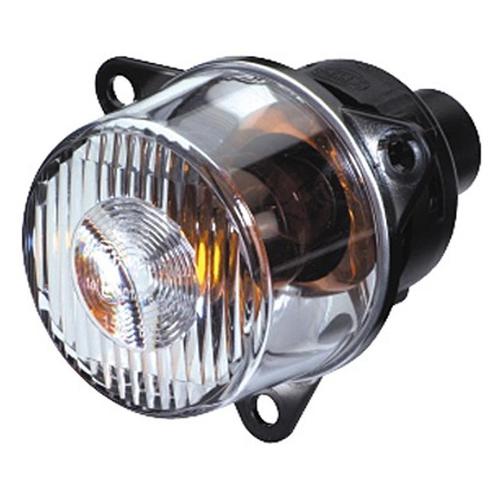 Hella Knipperlicht met Oranje Gloeilamp 12V Rond Wit, Caravans en Kamperen, Kampeeraccessoires, Nieuw