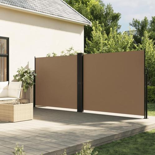 vidaXL Windscherm uittrekbaar 160x1200 cm taupe, Tuin en Terras, Zonneschermen, Nieuw, Verzenden