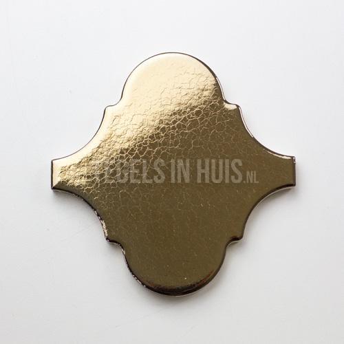 Wandtegel scale alhambra arabesque curvytile goud 12x12, Doe-het-zelf en Verbouw, Tegels, Wandtegels, Nieuw, 10 m² of meer, Keramiek